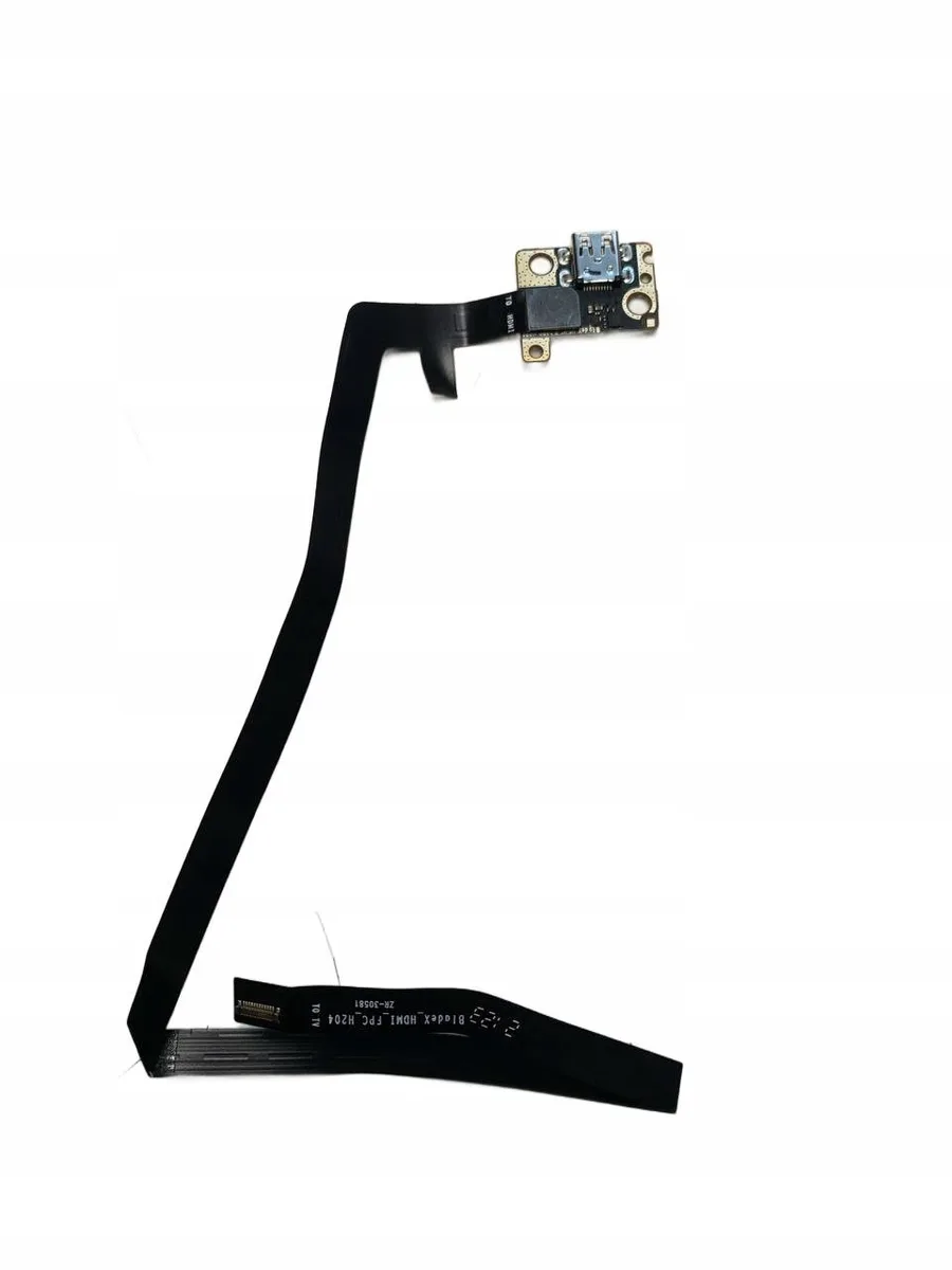 Płytka portu HDMI z taśmą połączeniową — naprawa mocowania portów w obudowie