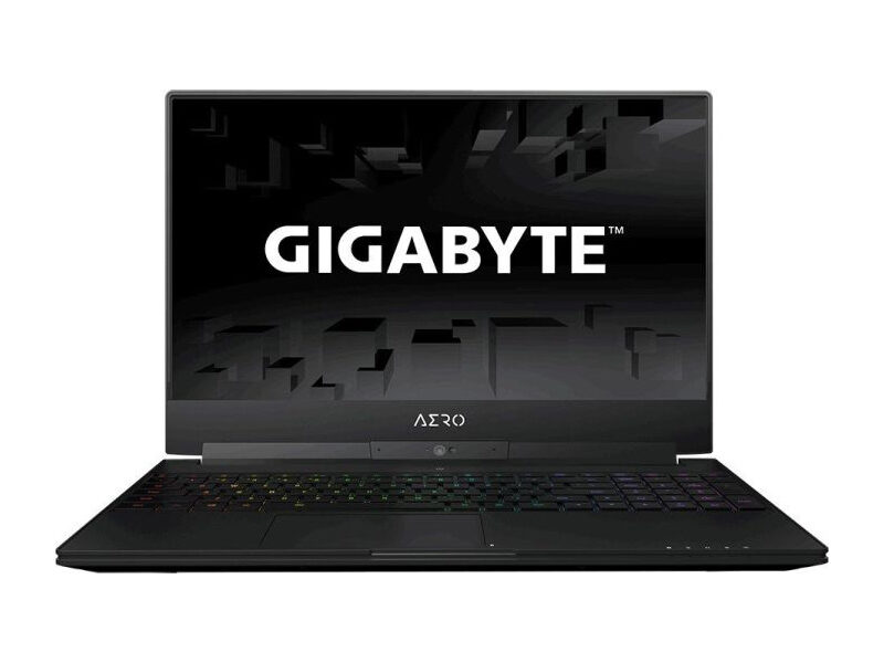 Bok laptopa Gigabyte AERO 15W z rzędem złączy — naprawa portu Thunderbolt