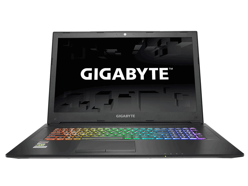 Gigabyte Sabre 17 W8 widziany z góry — wymiana wyeksploatowanej baterii